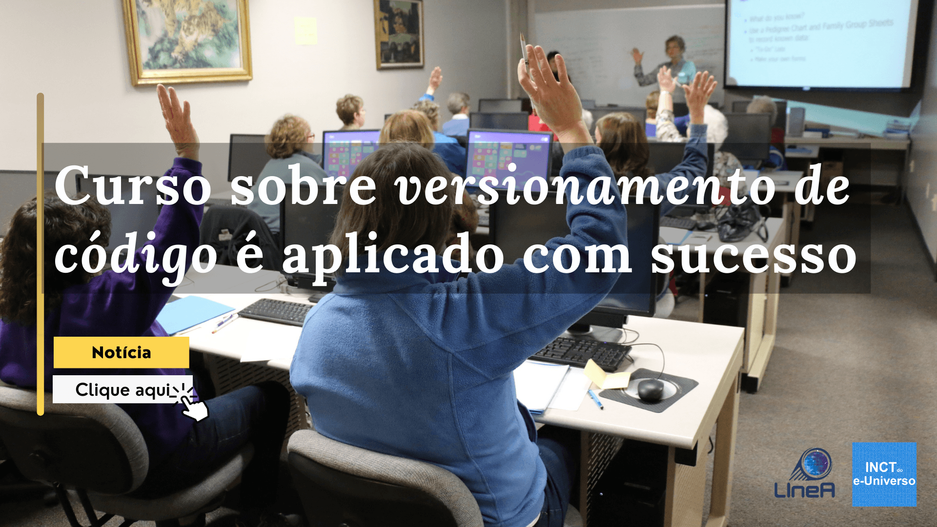 Curso sobre versionamento de código é aplicado com sucesso