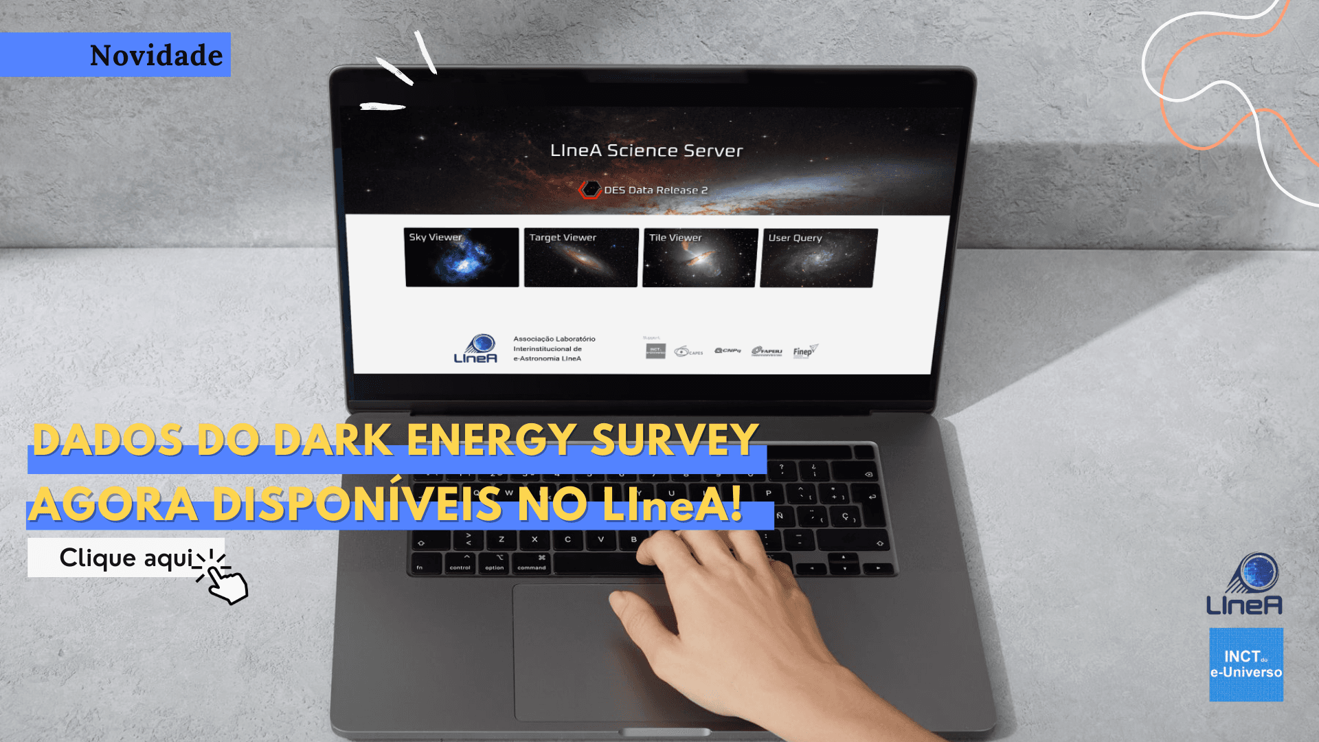 Dados do Dark Energy Survey agora disponíveis no LIneA